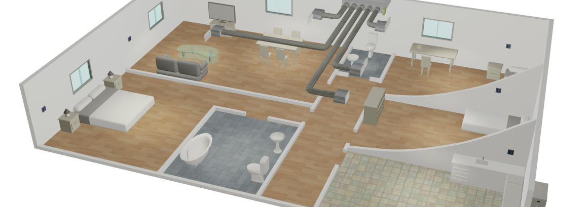 System niezależnej dystrybucji powietrza SNDP