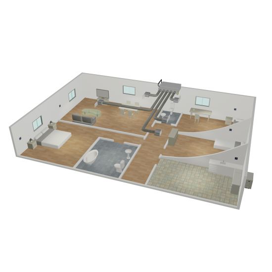 System niezależnej dystrybucji powietrza SNDP