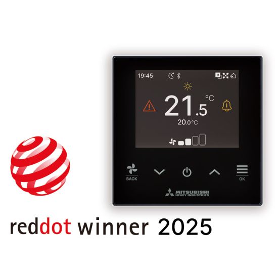 Sterownik RC-ES1 MHI nagrodzony Red Dot Design Award 2025 w kategorii Product Design